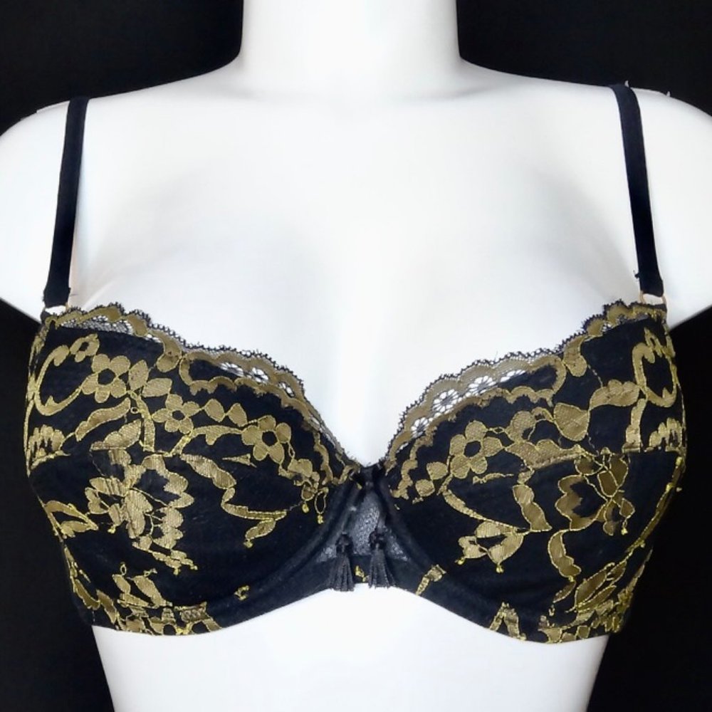 VALERY PUSH UP BRA - BLACK